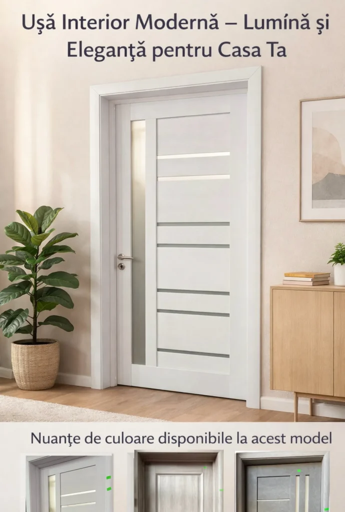 Uși Interior Iași – MDF 048 S1, S2, S5, S6 | Toc Fix-ext